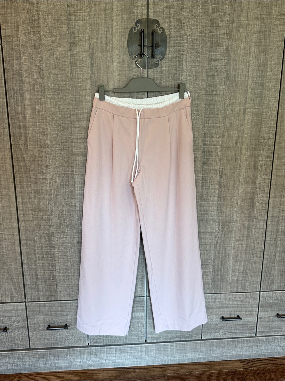 Zara Wide Leg Double Waistband Pants